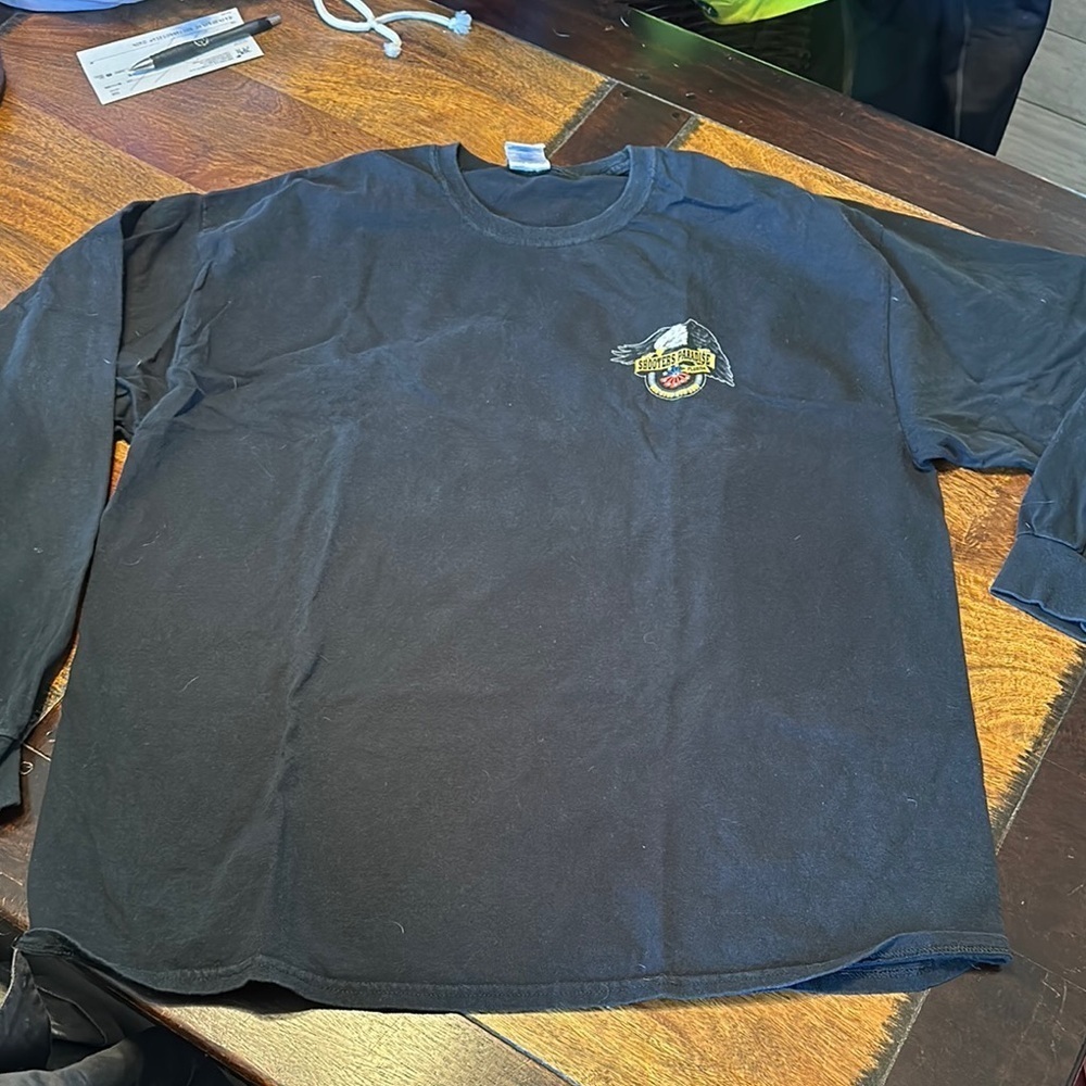 Long sleeve Shooters Paradise Florida T shirt size 2XL